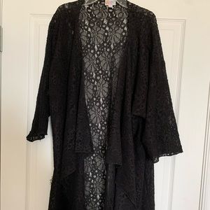 Lularoe Black Lace Shirley